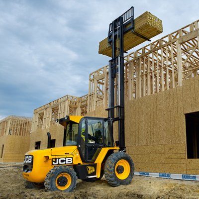 Forklift unloading machinery and industrial equipment in Bromley