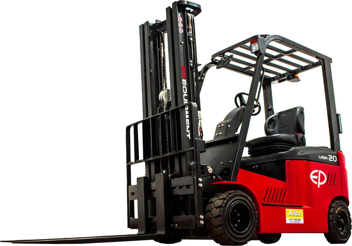 Commercial forklift unloading heavy pallets in Bromley